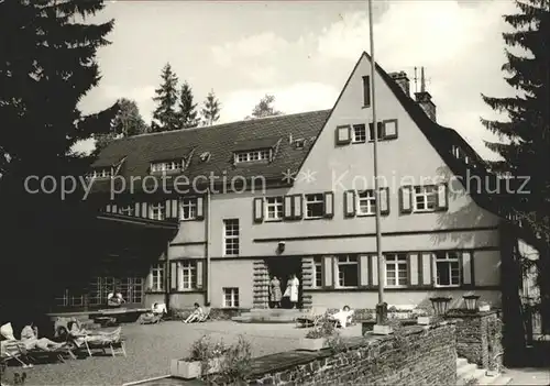 Gruenhain Beierfeld Genesungsheim Gruenhain Kat. Beierfeld Erzgebirge