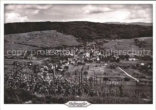 Pfaffenweiler Breisgau Panorama Kat. Pfaffenweiler