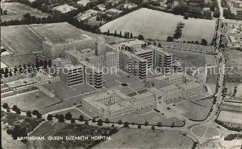 Birmingham Queen Elizabeth Hospital aerial view Kat. Birmingham