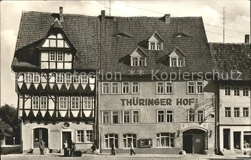 Bad Frankenhausen Apotheke und HOG Gaststaette Thueringer Hof Kat. Bad Frankenhausen