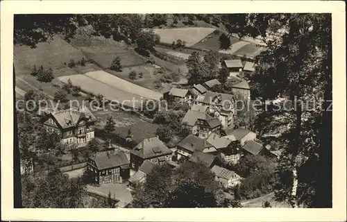 Rohrbach Rudolstadt Teilansicht Sommerfrische Kat. Rohrbach Rudolstadt