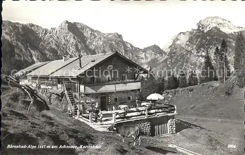 Achensee Baerenbad Alpe Karwendelgebirge Kat. Eben am Achensee