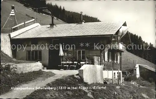 Fuegen Alpengasthaus Schellenberg Kat. Fuegen Zillertal