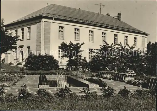 Antonshoehe Breitenbrunn Erzgebirge Sanatorium fuer natuerliche Heilweise Wassertretbecken Handabzug Kat. Breitenbrunn Erzgebirge