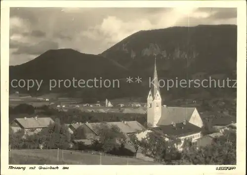 Toerwang mit Grainbach Kirche Kat. Samerberg