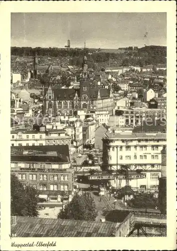 Elberfeld Wuppertal Stadtbild mit Rathaus Kat. Wuppertal