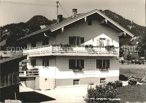 Wegscheid Lenggries Pension Schmitt Kat. Lenggries