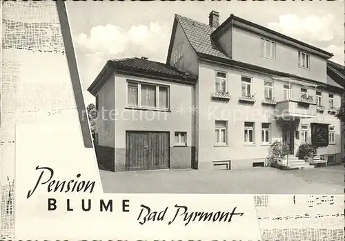 Bad Pyrmont Pension Blume Kat. Bad Pyrmont