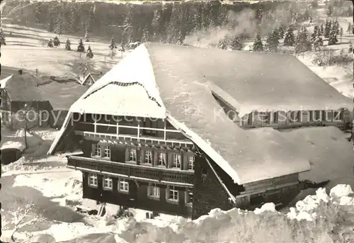 Bernau Schwarzwald Gasthaus Pension Reinhardshof Winterimpressionen Kat. Bernau im Schwarzwald