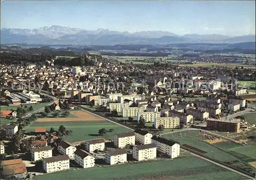 Uster ZH Alpenpanorama Fliegeraufnahme Kat. Uster