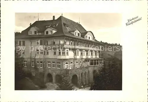 Freudenstadt Kurhaus Teuchelwald Hoehenluftkurort Schwarzwald Kat. Freudenstadt