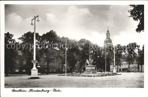 Genthin Hindenburgplatz Monument Kat. Genthin