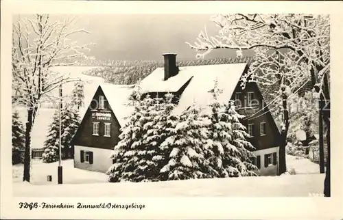 Zinnwald Georgenfeld FDGB Ferienheim Kat. Altenberg