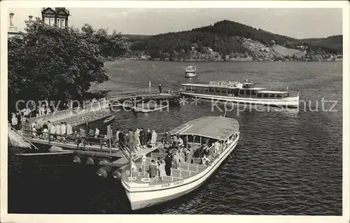 Saalburg Saale Bootsanlegestelle am Kranich Ausflugsboote Kat. Saalburg Ebersdorf