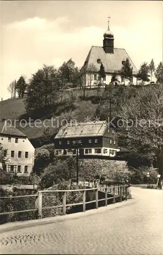 Olbernhau Erzgebirge OT Oberneuschoenberg Dorfpartie Kat. Olbernhau