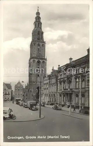 Groningen Groote Markt Martini Toren Kat. Groningen