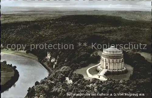 Kelheim Befreiungshalle Denkmal Fliegeraufnahme Kat. Kelheim Donau