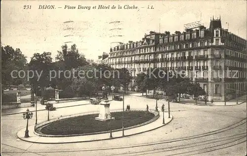 Dijon Cote d Or Place Darcy et Hotel de la Cloche Monument Statue Kat. Dijon