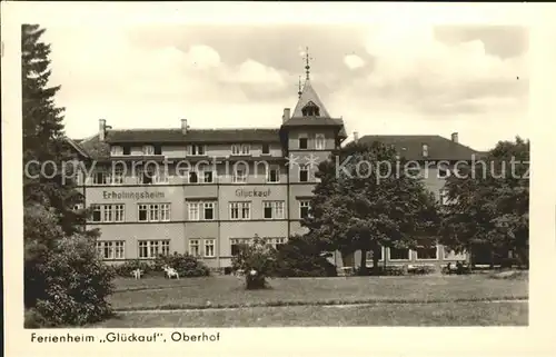 Oberhof Thueringen Ferienheim Glueckauf Kat. Oberhof Thueringen