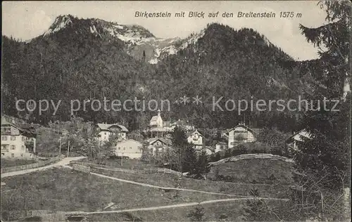 Birkenstein mit Blick auf den Breitenstein Bayerische Voralpen Kat. Fischbachau