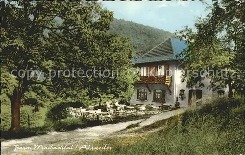 Ahrweiler Ahr Gaststaette Farm Maibachtal am Stadtwald / Bad Neuenahr-Ahrweiler /Ahrweiler LKR