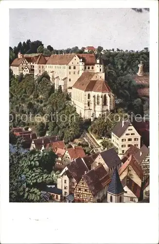 Haigerloch Blick auf Schlosskirche und Schloss Kat. Haigerloch