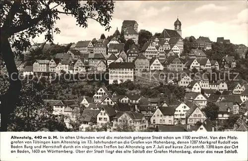 Altensteig Schwarzwald Altstadt Geschichte / Altensteig /Calw LKR