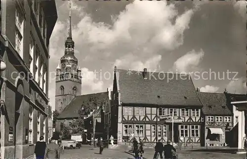 Itzehoe Stadtmitte mit Steinburg und St Laurentii Kirche Kat. Itzehoe