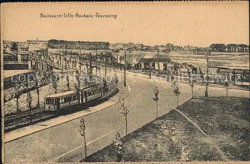 Lille Nord Boulevard Lille Roubaix Tourcoing Tram Kat. Lille