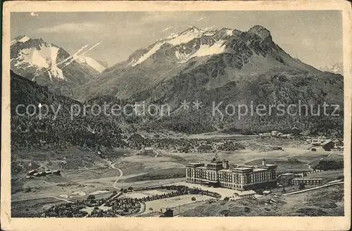 Maloja GR und Monte del Forno Bernina Alpen Kat. Maloja Graubuenden