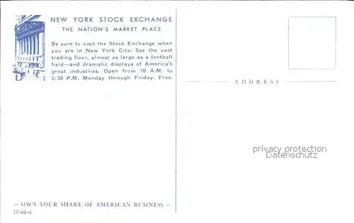 New York City Stock Exchange / New York /