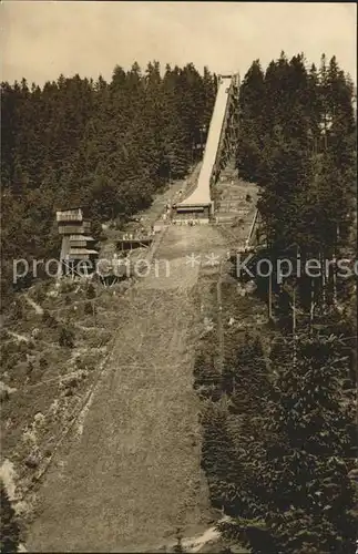 Oberhof Thueringen Thueringenschanze Skispringen Wintersportplatz Kat. Oberhof Thueringen