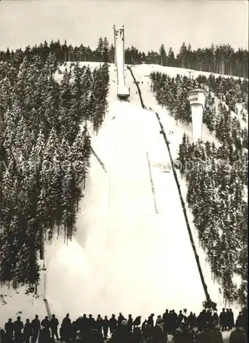 Oberhof Thueringen Schanze am Rennsteig Skispringen Wintersportplatz Kat. Oberhof Thueringen