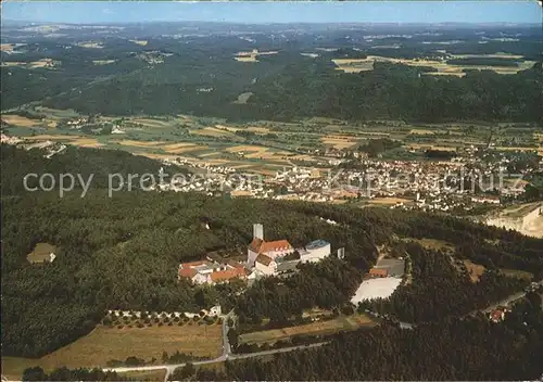 Ebermannstadt Jugendhaus Burg Feuerstein Fliegeraufnahme Kat. Ebermannstadt