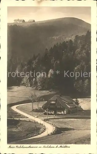 Belchen Baden Neue Belchenstrasse Multen Gasthof Belchenhaus  Kat. Neuenweg