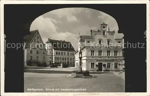 Weissenhorn Schloss Haushaltungsschule Kat. Weissenhorn
