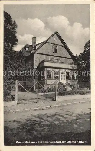 Gernrode Harz Reichsbahnkinderheim Kaethe Kollwitz / Gernrode Harz /Harz LKR