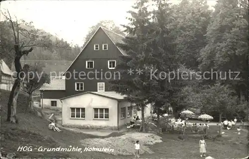 Hohnstein Saechsische Schweiz HOG Grundmuehle  Kat. Hohnstein