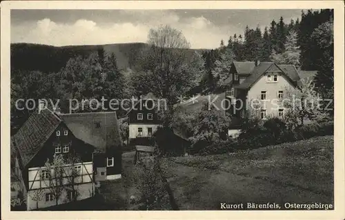 Baerenfels Erzgebirge Teilansicht Kat. Altenberg