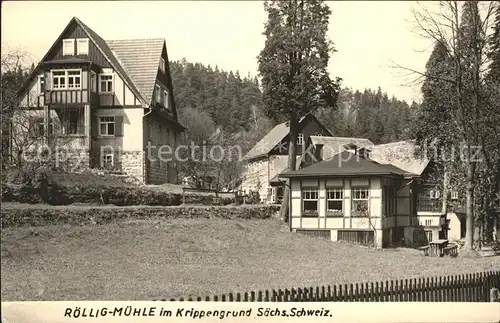 Krippen Bad Schandau Roellig Muehle  Kat. Bad Schandau