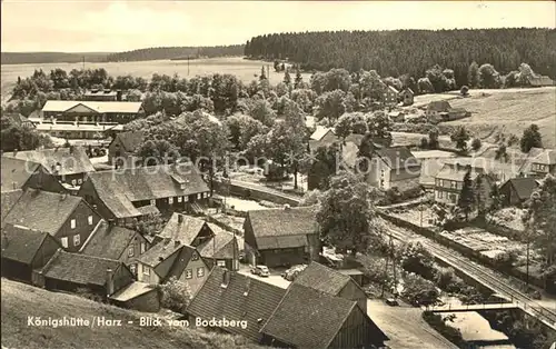 Koenigshuette Harz vom Bocksberg Kat. Elbingerode Harz