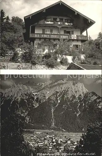 Mittenwald Bayern Karwendel Landhaus Alpenruh Kat. Mittenwald