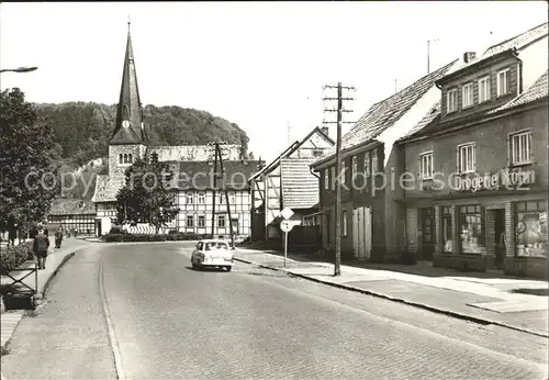 Niedersachswerfen Ernst Thaelmann Platz Drogerie Koehn Kat. Niedersachswerfen