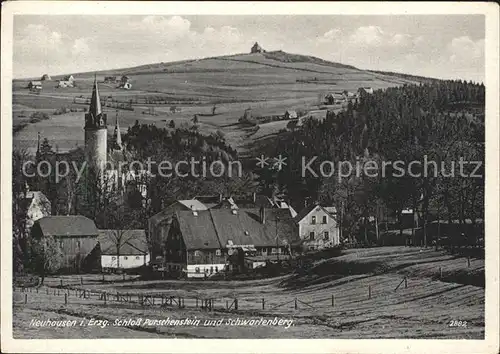 Neuhausen Erzgebirge Schloss Purschenstein Schwartenberg Kat. Neuhausen Erzgebirge