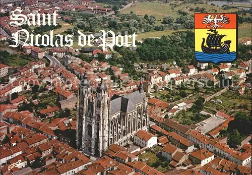 Saint Nicolas de Port Fliegeraufnahme Basilique Kat. Saint Nicolas de Port
