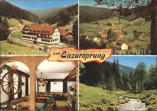 Enzkloesterle Gompelscheuer Hotel Gasthaus zum Enzursprung Kat. Enzkloesterle