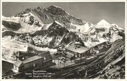 Jungfraubahn Station Eigergletscher Jungfrau Kat. Jungfrau