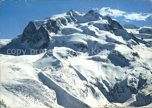 Monte Rosa Blick vom Gornergrat Kat. Monte Rosa