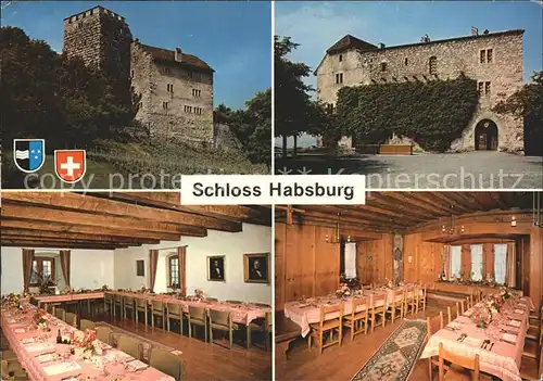 Habsburg Schloss Habsburg Restaurant und Festsaele Kat. Habsburg