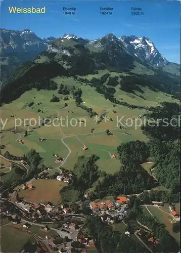 Weissbad Fliegeraufnahme Kl Appenzell Innerrhoden Kat. Weissbad